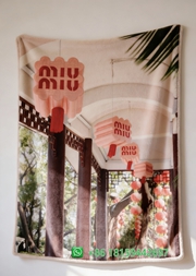 Miumiu Throw Blankets